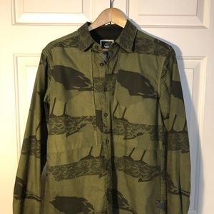 G-Star Cargo Line Camo Button Shirt